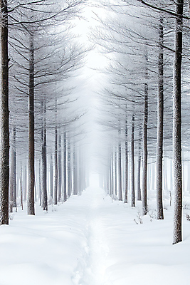 JPG 나무 편집이미지 겨울 자연 풍경 사람없음 흰색 눈 숲길 눈길 나무길 쌓인눈 눈덮임 편집실사 AI포토 AI콘텐츠 자연요소 식물 계절 길 컬러 컨셉 날씨 눈_날씨 CG 생태계 파일형식