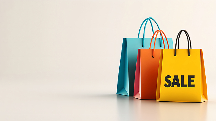 JPG 편집이미지 사람없음 쇼핑 쇼핑백 세일 오브젝트 카피스페이스 편집소스 편집실사 AI포토 AI콘텐츠 가방 공백 CG 파일형식