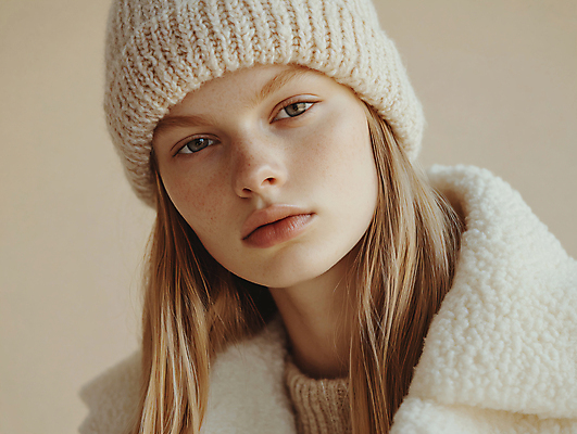 JPG 편집이미지 응시 여자 패션 겨울 한명 상반신 성인 디지털합성 겨울옷 비니 패션용품 의료성형뷰티 성인여자한명만 편집실사 AI인물포토 AI콘텐츠 모자_잡화 1 시선 옷 계절 사람 CG 오브젝트 여자한명만 성인여자만 파일형식 AI포토