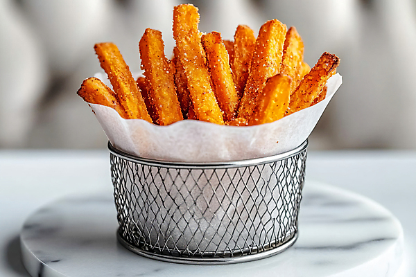 JPG 편집이미지 사람없음 바구니 디지털합성 담기 고구마 대리석 고구마튀김 기름종이 편집실사 AI포토 AI콘텐츠 종이 재료 모션 뿌리채소 튀김 CG 파일형식