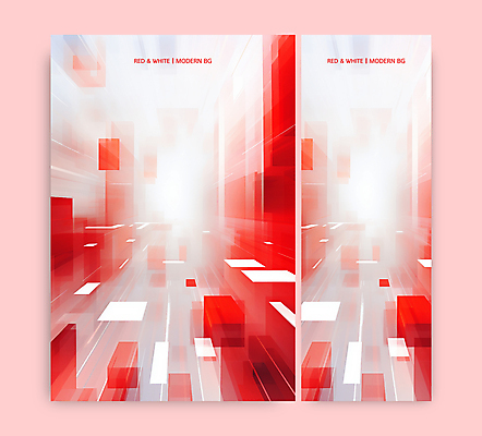 템플릿 배너 선 추상 사람없음 그래픽 빨간색 세로 세트 사각형 흰색 모던 기하학 이미지템플릿 AI파일 도형 컬러 무늬 파일형식 벡터