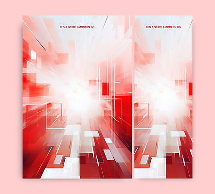 템플릿 배너 선 추상 사람없음 그래픽 빨간색 세로 세트 사각형 흰색 모던 기하학 이미지템플릿 AI파일 도형 컬러 무늬 파일형식 벡터