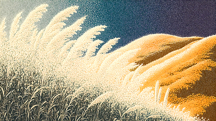 JPG 편집이미지 자연 붓터치 수채화 갈대 풍경 사람없음 편집실사 식물 CG 생태계 파일형식