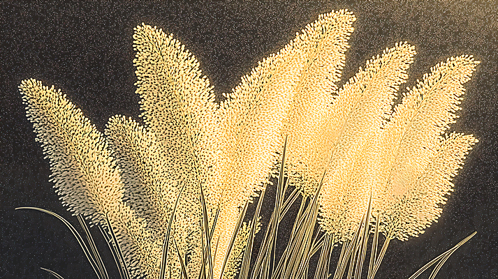 JPG 편집이미지 자연 붓터치 수채화 갈대 사람없음 편집실사 식물 CG 생태계 파일형식