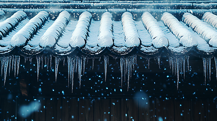 JPG 편집이미지 한국전통 겨울 기와 사람없음 파란색 눈 고드름 지붕처마 눈내림 눈덮임 편집실사 AI포토 AI콘텐츠 자연요소 전통 계절 컬러 컨셉 지붕 날씨 한국 눈_날씨 얼음 CG 처마 파일형식