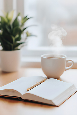 JPG 편집이미지 화분 여유 창문 사람없음 사무실 펜 공책 흰색 연기 차 디지털합성 편집실사 AI포토 AI콘텐츠 감정 음료 컬러 비즈니스 문구용품 필기구 CG 파일형식