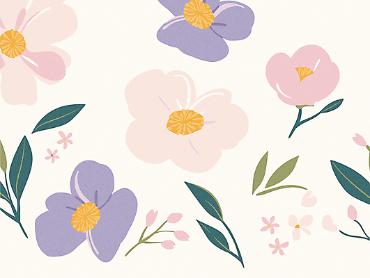 꽃잎 꽃 분홍색 스티커 잎 일러스트 사람없음 엘리먼트 국내일러스트 AI파일 식물 컬러 파일형식 벡터