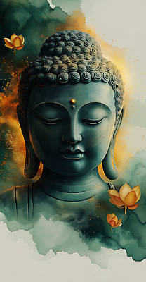 JPG 편집이미지 남자 얼굴 불교 수채화 연꽃 한명 성인 노란색 평화 눈감음 명상 부처 청록색 성인남자한명만 편집실사 1 꽃 종교 컬러 컨셉 모션 사람 신체부위 CG 남자한명만 성인남자만 파일형식