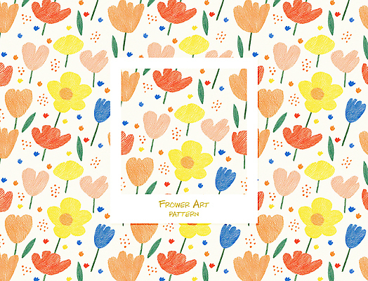 PSD 꽃 잎 꽃무늬 패턴 일러스트 프레임 사람없음 컬러풀 패턴백그라운드 국내일러스트 식물 컬러 백그라운드 무늬 파일형식