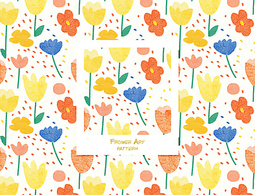 PSD 꽃 잎 꽃무늬 패턴 일러스트 프레임 사람없음 컬러풀 패턴백그라운드 국내일러스트 식물 컬러 백그라운드 무늬 파일형식