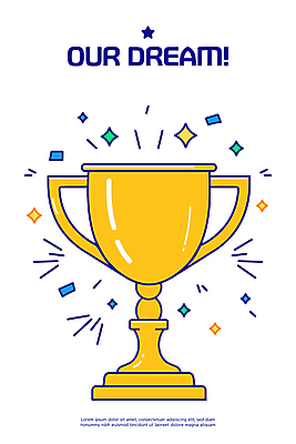 일러스트 성공 사람없음 반짝임 꿈 우승 목표 트로피 꽃가루 시상 국내일러스트 AI파일 컨셉 모션 최고 가루 상_우승 파일형식 벡터