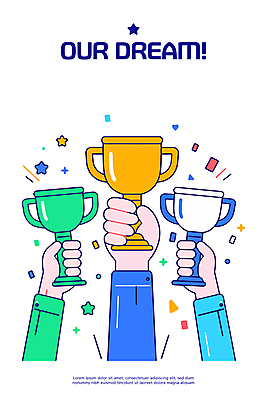 손 일러스트 성공 협력 들기 신체부위 반짝임 손들기 꿈 우승 목표 트로피 꽃가루 팔 시상 우승자 국내일러스트 AI파일 컨셉 모션 사람 최고 가루 상_우승 파일형식 벡터