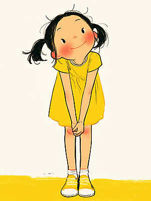 JPG 전신 원피스 여자 어린이 일러스트 허리숙이기 한명 미소 소녀 캐주얼 노란색 귀여움 편안함 소녀한명만 국내일러스트 AI일러스트 AI콘텐츠 1 옷 컬러 컨셉 표정 숙이기 사람 감각 여자한명만 소녀만 파일형식