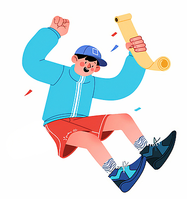 JPG 전신 모자 남자 어린이 운동화 일러스트 성공 한명 웃음 소년 점프 기쁨 만세 두루마리 상패 꽃가루 소년한명만 일러캐릭터 AI일러스트 AI콘텐츠 캐릭터 1 잡화 감정 신발 컨셉 모션 표정 사람 가루 상_우승 남자한명만 소년만 파일형식