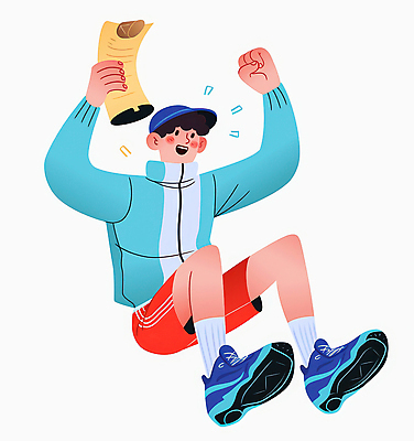 JPG 전신 모자 남자 어린이 운동화 일러스트 성공 한명 소년 점프 기쁨 만세 두루마리 상패 꽃가루 소년한명만 일러캐릭터 AI일러스트 AI콘텐츠 캐릭터 1 잡화 감정 신발 컨셉 모션 사람 가루 상_우승 남자한명만 소년만 파일형식