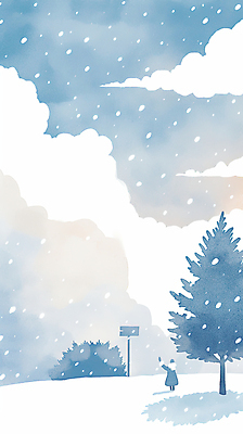 JPG 전신 나무 구름 하늘색 겨울 일러스트 자연 하늘 한명 풍경 성인 눈 표지판 포근함 손인사 눈내림 성인한명만 국내일러스트 AI일러스트 AI콘텐츠 자연요소 식물 1 계절 날씨 알림판 눈_날씨 사람 파란색 인사 감각 생태계 성인만 파일형식