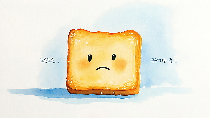 PSD 일러스트 사람없음 그늘 굽기 식빵 토스트 무기력 우울감 카피스페이스 번아웃증후군 국내일러스트 토스트아웃 감정 빵 컨셉 공백 구이 사회이슈 신조어 파일형식