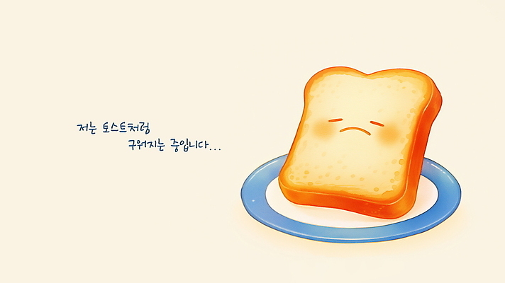 PSD 접시 일러스트 사람없음 고독 굽기 식빵 토스트 무기력 카피스페이스 번아웃증후군 국내일러스트 토스트아웃 식기 감정 빵 컨셉 공백 구이 사회이슈 신조어 파일형식