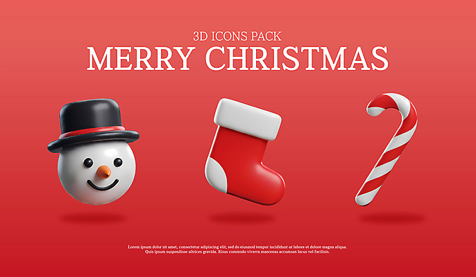 PSD 아이콘 얼굴 크리스마스 겨울 눈사람 사람없음 빨간색 세트 3D아이콘 3D 중절모 입체 오브젝트 크리스마스양말 산타양말 엘리먼트 연말 지팡이사탕 오너먼트 모자_잡화 계절 기념일 컬러 크리스마스장식 양말 사탕 신체부위 디지털합성 파일형식