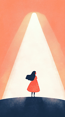 JPG 전신 원피스 여자 어린이 분홍색 일러스트 한명 서기 소녀 빛 스포트라이트 소녀한명만 국내일러스트 AI일러스트 AI콘텐츠 1 옷 컬러 모션 사람 여자한명만 소녀만 파일형식