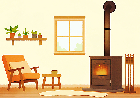 JPG 화분 화초 쿠션 겨울 일러스트 창문 탁자 불 선반 실내 따뜻함 사람없음 인테리어 소파 방 머그컵 매트 편안함 벽난로 국내일러스트 AI일러스트 AI콘텐츠 자연요소 식물 디자인 계절 가구 의자 내부 컵 감각 파일형식