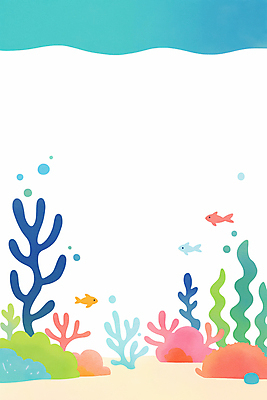 JPG 바다 일러스트 자연 어류 사람없음 컬러풀 바닷속 해초 산호 카피스페이스 국내일러스트 AI일러스트 AI콘텐츠 컬러 수중 수중동물 공백 해조류 자포동물 생태계 파일형식