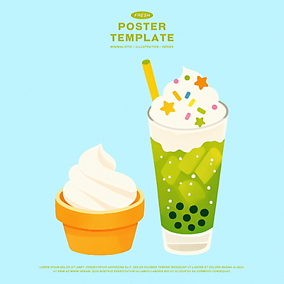 PSD 일러스트 빨대 사람없음 초록색 여름 얼음 시원함 컵아이스크림 휘핑크림 버블티 스프링클 타피오카펄 국내일러스트 자연요소 계절 음료 컬러 아이스크림 장식 크림 휘핑 파일형식