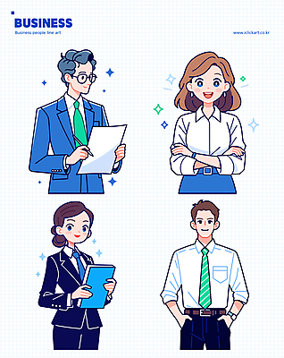 여자 남자 스티커 일러스트 비즈니스 들기 여러명 상반신 성인 책 파란색 팔짱 직장인 발표 문서 주머니손 성인만 국내일러스트 AI파일 직업 컬러 다수 모션 사람 파일형식 벡터