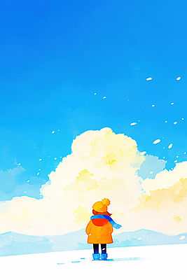 JPG 전신 구름 모자 여자 어린이 여행 겨울 일러스트 자연 하늘 한명 소녀 파란색 목도리 고요 산책 외투 추위 눈 외출 소녀한명만 국내일러스트 AI일러스트 AI콘텐츠 자연요소 1 잡화 계절 컬러 상의 날씨 휴식 사람 생태계 여자한명만 소녀만 파일형식