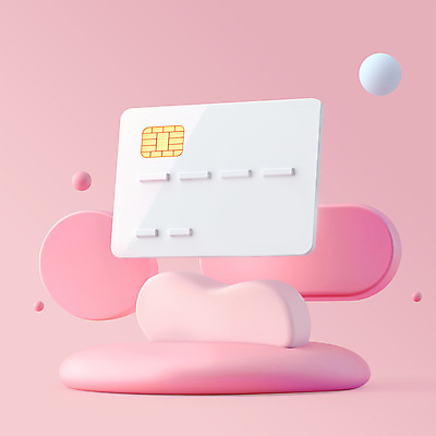 PSD 편집이미지 분홍색 사람없음 금융 원형 신용카드 오브젝트 결제 엘리먼트 편집3D 도형 컬러 경제 3D 파일형식