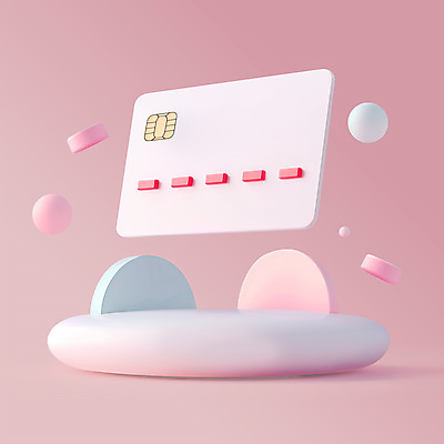 PSD 편집이미지 분홍색 사람없음 금융 원형 신용카드 오브젝트 결제 엘리먼트 편집3D 도형 컬러 경제 3D 파일형식