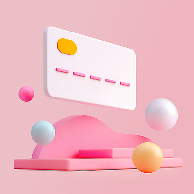 PSD 편집이미지 분홍색 사람없음 금융 원형 신용카드 오브젝트 결제 엘리먼트 편집3D 도형 컬러 경제 3D 파일형식