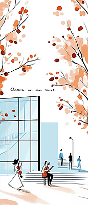 JPG 전신 나무 공원 여자 남자 음악 낙엽 연주 일러스트 앉기 여러명 성인 파란색 계단 공연 가을 바이올린 첼로 성인만 국내일러스트 AI일러스트 AI콘텐츠 식물 계절 공공시설 컬러 다수 잎 모션 현악기 문화예술 사람 이벤트 파일형식 찰현악기