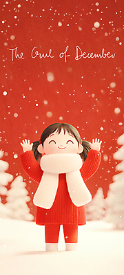 전신 PSD 나무 여자 어린이 크리스마스 겨울 일러스트 한명 웃음 소녀 빨간색 귀여움 목도리 만세 눈 12월 겨울옷 소녀한명만 국내일러스트 자연요소 식물 1 잡화 옷 계절 기념일 컬러 컨셉 모션 날씨 표정 사람 날짜 여자한명만 소녀만 파일형식
