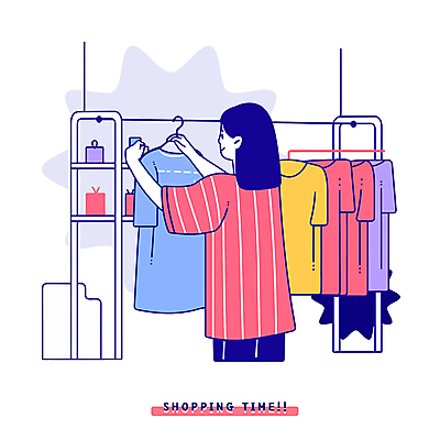 여자 패션 분홍색 일러스트 한명 성인 쇼핑 옷걸이 종업원 고객 정리 옷가게 성인여자한명만 키치 국내일러스트 AI파일 직업 1 옷 컬러 컨셉 사람 상점 여자한명만 성인여자만 파일형식 벡터