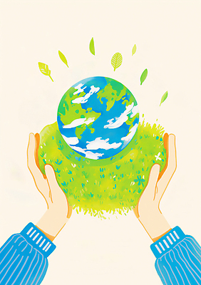 JPG 손 지구 일러스트 자연 들기 잔디 신체부위 초록색 자연보호 풀잎 보호 에코 친환경 국내일러스트 AI일러스트 AI콘텐츠 식물 컬러 컨셉 잎 모션 사람 환경 풀_식물 생태계 파일형식