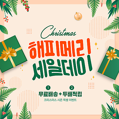 템플릿 열매 리본 크리스마스 겨울 이벤트 사람없음 초록색 선물상자 쇼핑 세일 풀잎 베이지색 오너먼트 이미지템플릿 AI파일 식물 계절 기념일 컬러 잎 크리스마스장식 선물 상자 풀_식물 파일형식 벡터