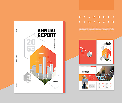 도형 템플릿 ZIP 지구 비즈니스 그래프 빌딩 팜플렛 사람없음 금융 글로벌 주황색 입체 QR코드 애뉴얼리포트 인디자인 INDD IDML 이미지템플릿 컬러 건물 경제 보고서 파일형식