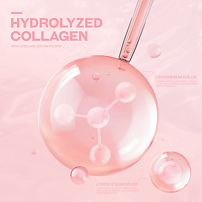 PSD 템플릿 배너 분홍색 사람없음 뷰티 반사 촉촉함 비눗방울 수분 스포이트 알림 스킨케어 버블 보습 분자구조 콜라겐 이미지템플릿 컬러 젖음 단백질 피펫 파일형식