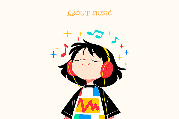 여자 행복 어린이 음표 일러스트 한명 미소 소녀 상반신 반짝임 귀여움 눈감음 헤드셋 감상 노래감상 아이보리 소녀한명만 국내일러스트 AI파일 1 기호 감정 음악 컬러 음향기기 컨셉 모션 표정 사람 헤드폰 음악감상 여자한명만 소녀만 파일형식 벡터