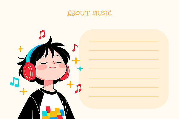 남자 행복 어린이 음표 일러스트 한명 미소 소년 상반신 반짝임 귀여움 눈감음 헤드셋 감상 메모지 노래감상 메모노트 아이보리 소년한명만 카피스페이스 국내일러스트 AI파일 1 기호 감정 음악 컬러 음향기기 컨셉 모션 표정 사람 사무용품 헤드폰 공백 음악감상 남자한명만 소년만 파일형식 벡터