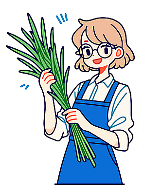 여자 안경 채소 일러스트 한명 웃음 들기 상반신 성인 농부 성인여자한명만 국내일러스트 AI파일 직업 1 잡화 모션 표정 사람 여자한명만 성인여자만 파일형식 벡터