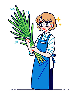 여자 채소 일러스트 한명 웃음 들기 성인 반짝임 농부 성인여자한명만 국내일러스트 AI파일 직업 1 모션 표정 사람 여자한명만 성인여자만 파일형식 벡터