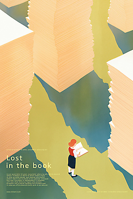 전신 PSD 여자 일러스트 그림자 한명 서기 들기 사람 성인 책 빛 독서 고요 집중 읽기 책더미 성인여자한명만 국내일러스트 1 컨셉 모션 무더기 여자한명만 성인여자만 파일형식