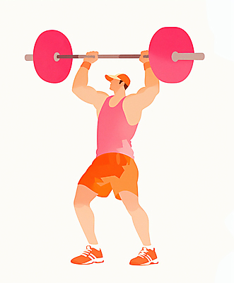 JPG 전신 남자 스포츠 운동화 일러스트 건강 한명 성인 운동 헬스 주황색 힘 무게 역기 역도 근력 진분홍색 성인남자한명만 국내일러스트 AI일러스트 AI콘텐츠 1 분홍색 컬러 신발 사람 남자한명만 성인남자만 파일형식
