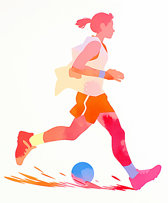 JPG 전신 여자 스포츠 운동화 일러스트 축구공 건강 한명 성인 달리기 운동 축구 주황색 에너지 진분홍색 성인여자한명만 국내일러스트 AI일러스트 AI콘텐츠 1 분홍색 컬러 신발 공 축구용품 모션 사람 구기 여자한명만 성인여자만 파일형식