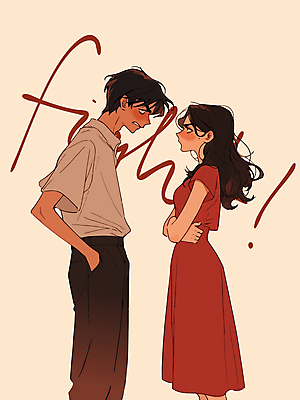 부부 여자 남자 감정 일러스트 관계 성인 두명 치마 마주보기 팔짱 충돌 주머니손 부부싸움 갈등 노려봄 대치 베이지색 의사소통 성인만 국내일러스트 AI파일 커플 컬러 모션 하의 표정 사람 싸움 파일형식 벡터