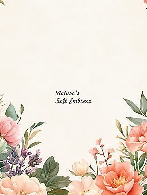 JPG 꽃 잎 일러스트 수채화 프레임 사람없음 빈티지 우아함 엽서 카피스페이스 국내일러스트 AI일러스트 AI콘텐츠 식물 컨셉 공백 편지 파일형식