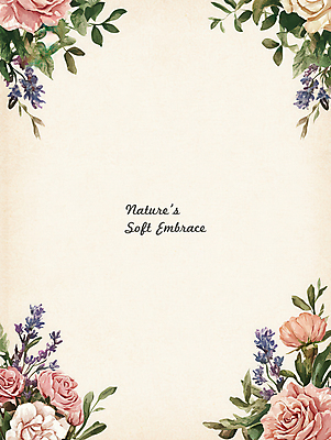 JPG 꽃 잎 일러스트 수채화 프레임 사람없음 빈티지 우아함 엽서 카피스페이스 국내일러스트 AI일러스트 AI콘텐츠 식물 컨셉 공백 편지 파일형식