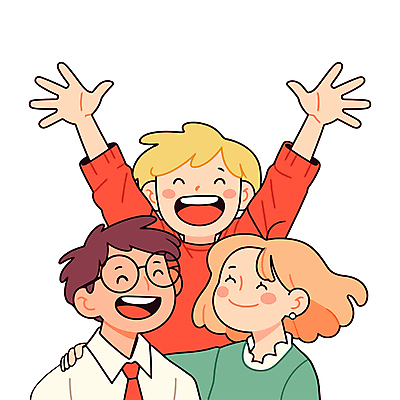 학생 여자 남자 인물캐릭터 일러스트 성공 어깨동무 협력 미소 웃음 상반신 성인 세명 우정 기쁨 만세 에너지 그룹 동료 긍정적 성인만 일러캐릭터 AI파일 캐릭터 감정 포즈 컨셉 관계 모션 표정 사람 친구 파일형식 벡터